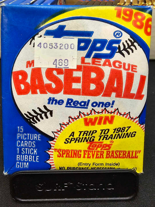SEALED VINTAGE Topps 1986 MLB Baseball Trading Card Pack - 15 Cards