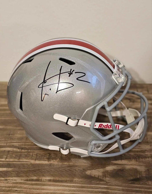 Chris Carter Ohio St. Autographed Full Size Replica Helmet w. COA
