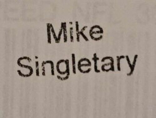 Mike Singletary Signed Chicago Bears Speed Mini Helmet Beckett JSA COA